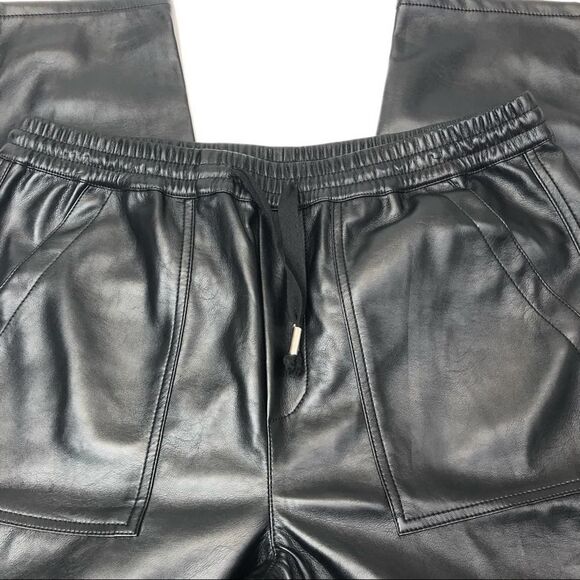 Blank NYC No Guidance Faux Leather Drawstring Ankle Jogger Pants, Size 28 - Picture 7 of 14
